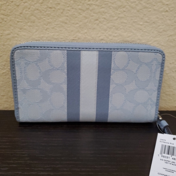 Coach Dempsey Large Phone Wallet In Signature Jacquard Witn Stripe And C… - Picture 9 of 13